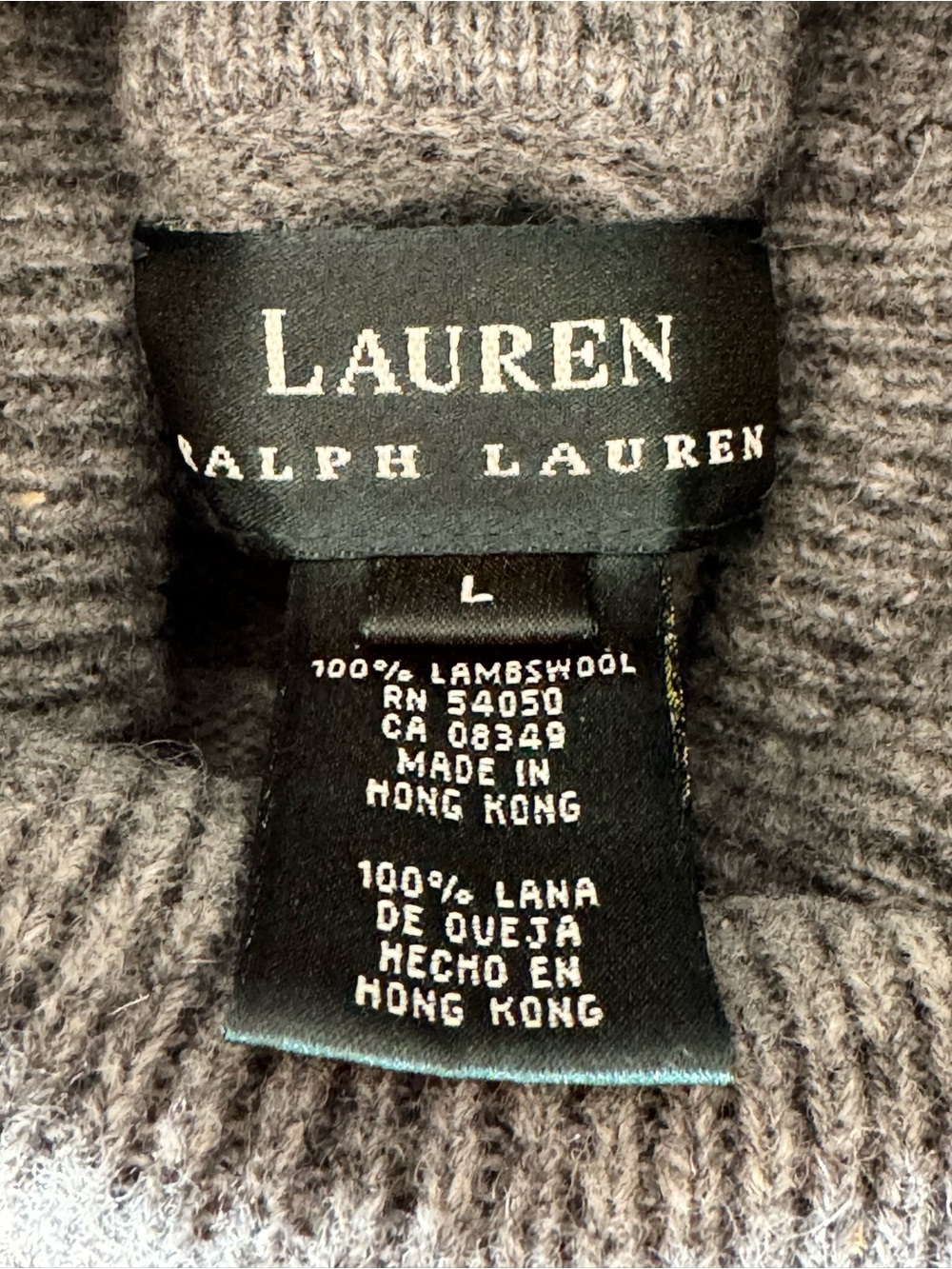 LAUREN RALPH LAUREN Holiday Ice Skaters Turtleneck Sweater - Lambswool - Large - Picture 12 of 16